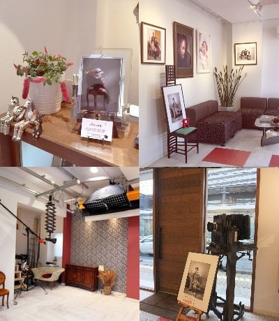 写真館のスタジオの様子の写真